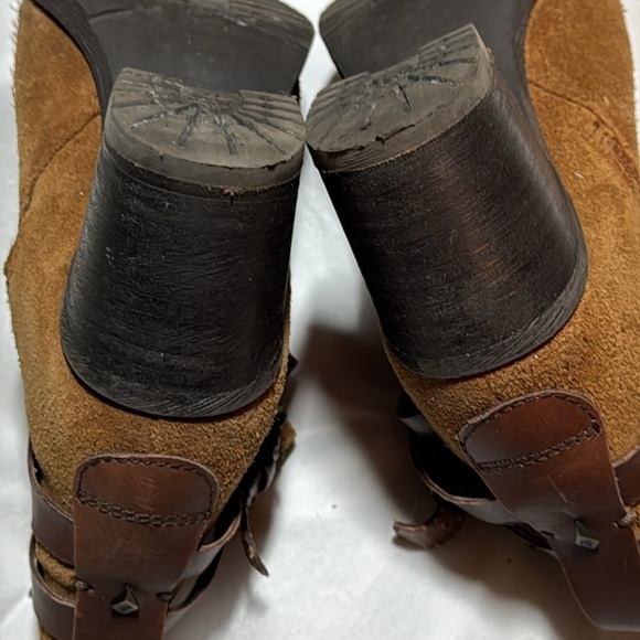 Sam Edelman Hannah brown suede ankle boots Sz 6 1/2 - Picture 11 of 12